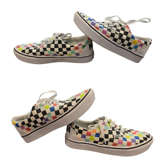 5.5 Men's / 7 Women's Vans X MoMA Comfycush Era Limited Edition Sneakers Checker - Picture 2 of 5